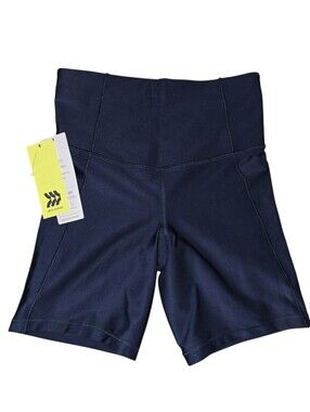 all in motion Navy High-Rise Bike Shorts, 6 Inch, XS, NWT!!!